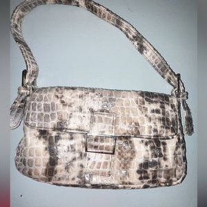 Snake print( I think), soft purse